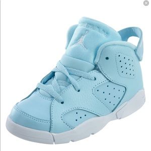 Air Jordan infant retro 6 Blue Still White